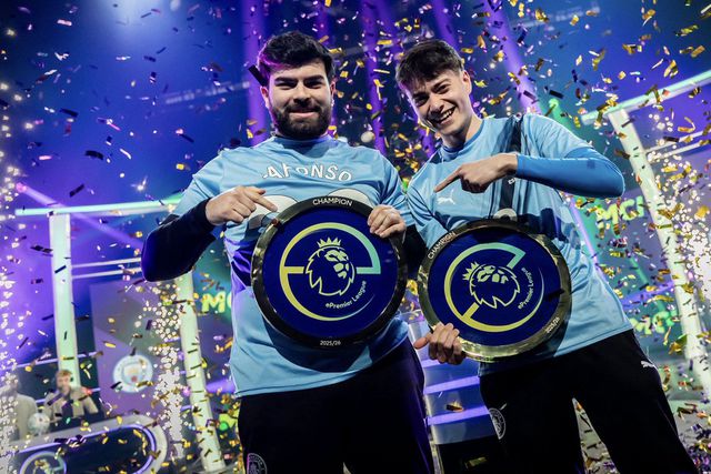 Jafonso e Bonanno, campeões da ePremier League pelo Man. City - Foto: @jafonsogv