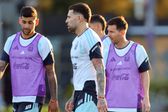 Otamendi a treinar com a seleção argentina