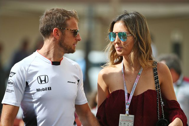 Jenson Button e a mulher, Brittny (IMAGO)