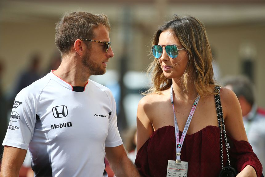 Jenson Button e a mulher, Brittny (IMAGO)