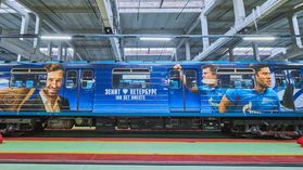 Villas-Boas, Hulk e Danny de azul e branco no metro de São Petersburgo (fotogaleria)