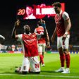 Mario Dorgeles, no último lance do desafio, selou a vitória do SC Braga sobre o Friburgo, na primeira mão das meias-finais da UEFA Europa League