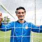 Nabil Touaizi, jogador do Alverca, deum uma entrevista a A BOLA (Foto: Mariana Tenorio)