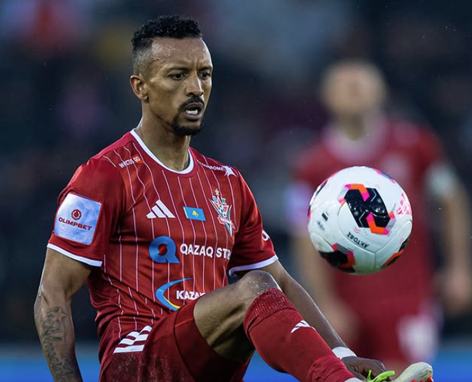 NANI: embora tenha já 39 anos, o avançado voltou recentemente a jogar, pelo Aqtobe, do Cazaquistão (Foto: Aqtobe)
