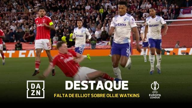 Entrada 'assassina' passou em claro aos árbitros portugueses no Nottingham Forest-Aston Villa