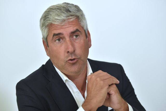 José Sousa durante uma entrevista com A Bola, quando foi apresentado como treinador do Belenenses