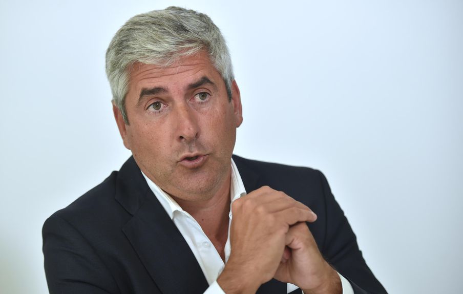 José Sousa durante uma entrevista com A Bola, quando foi apresentado como treinador do Belenenses