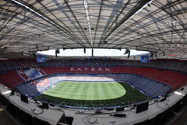 Estádio do Bayern, em Munique, recebe a final da Liga dos Campeões entre PSG e Inter