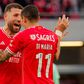 Otamendi e Di María, argentinos do Benfica (foto: Imago)
