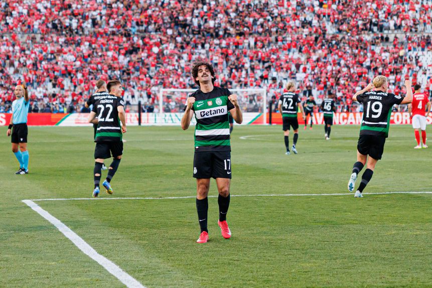 Francisco Trincão festeja na final da Taça de Portugal