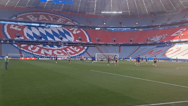 Inter treina na Allianz Arena (vídeo)