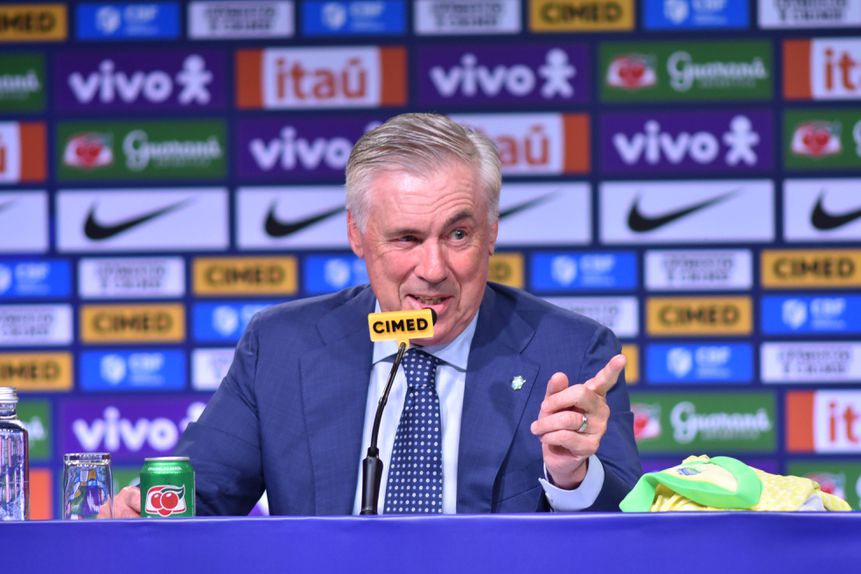 Carlo Ancelotti já foi apresentado como novo selecionador do Brasil