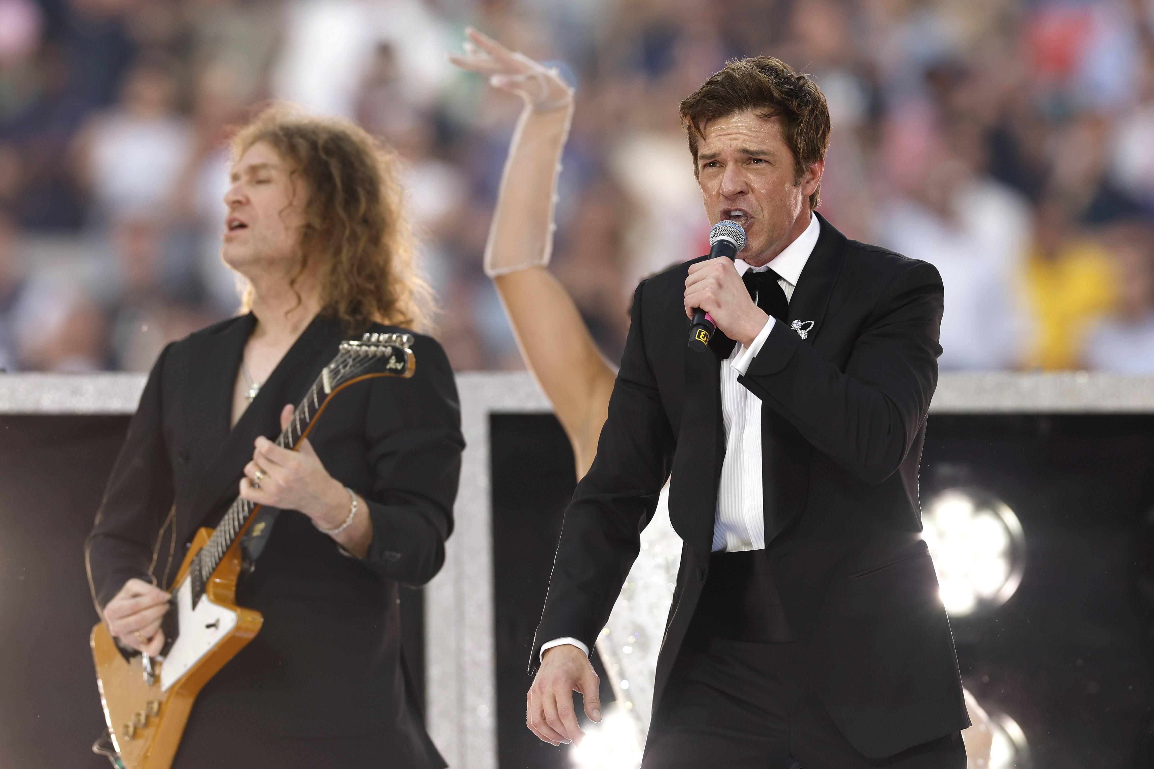 Banda The Killers foi cabeça de cartaz na cerimónia que antecedeu o pontapé de saída da final da UEFA Champions League