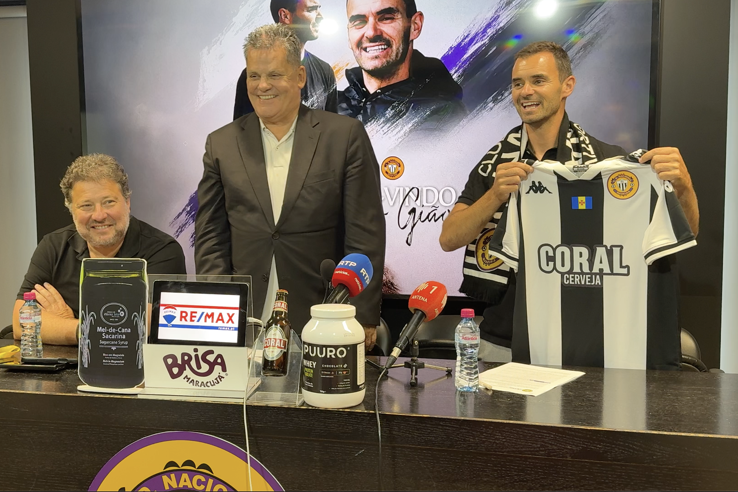 João Gião, treinador do Nacional. -Foto: CD NACIONAL