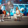 >Nuno Gomes da sede da FPF a falar com A BOLA sobre o Mundial de 2002 (foto: Breno Barison)