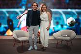 Entrevista de Irene Palma a Nuno Gomes na Cidade do Futebol (foto: Breno Barison)