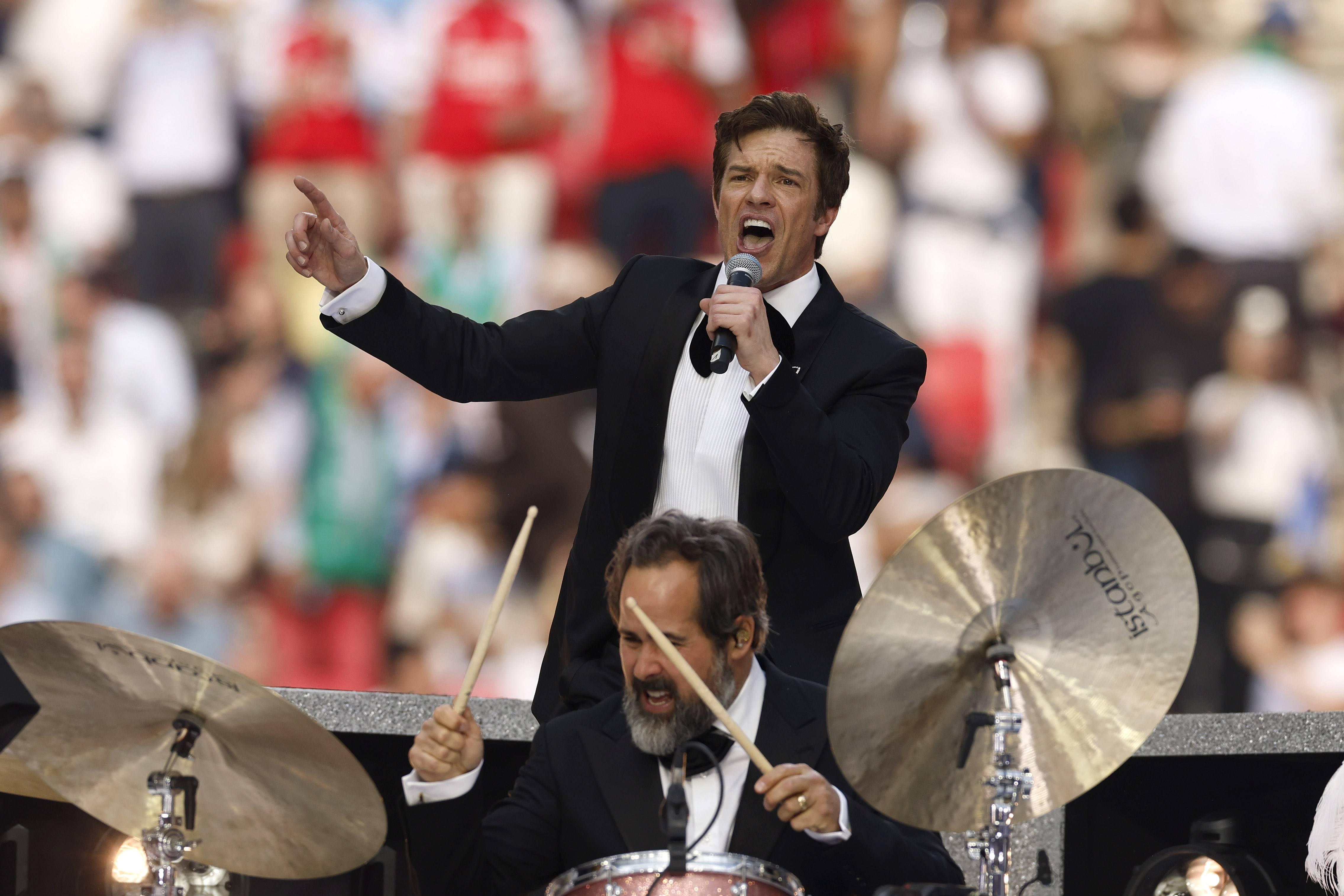 Banda The Killers foi cabeça de cartaz na cerimónia que antecedeu o pontapé de saída da final da UEFA Champions League