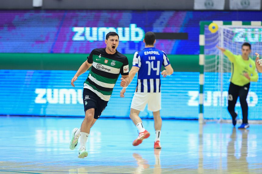 Pedro Portela, Sporting - FC Porto, última jornada do Campeonato Nacional de andebol 2024-25 e festa do título. Foto FAP
