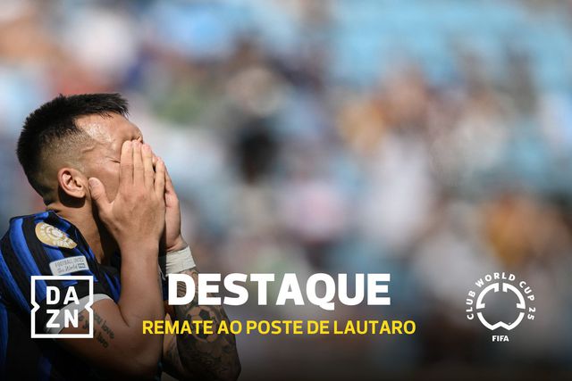 Lautaro Martínez contra o poste e no final... ganha o Fluminense