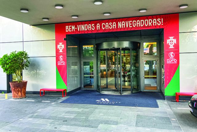 A comitiva da Seleção Nacional está hospedada num hotel de 4 estrelas