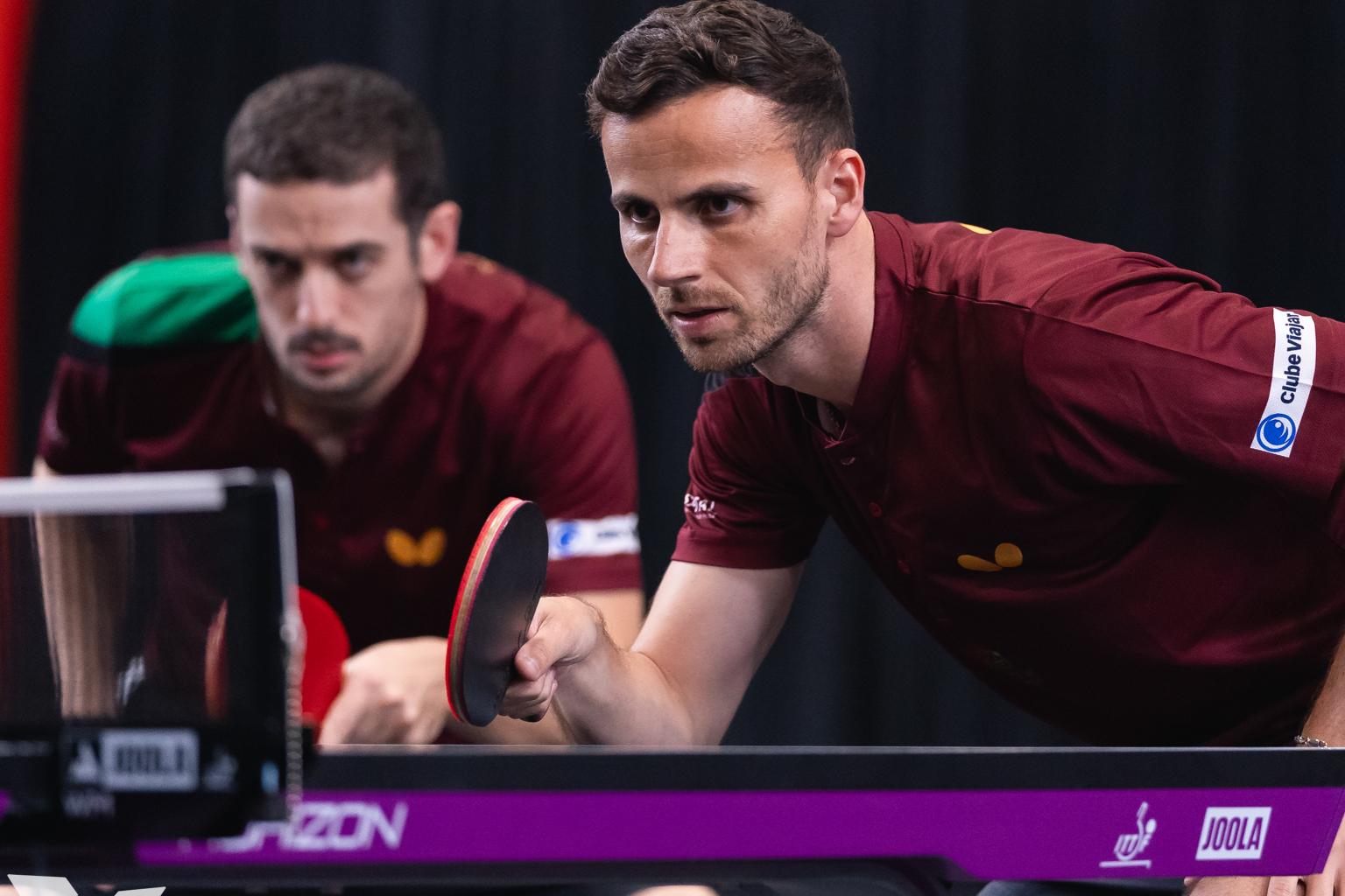 Marcos Freitas e Tiago Apolónia perderam em pares na ronda inaugural nos Estados Unidos. Foto COP
