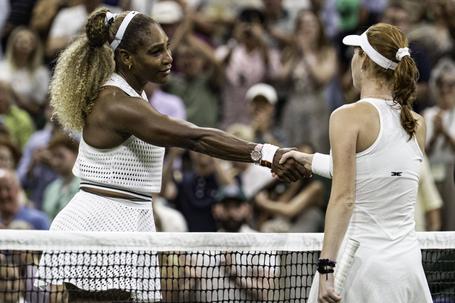 Serena Williams num regresso a Wimbledon, contra Maya Joint, abaixo do desejado    Fotografia Imago