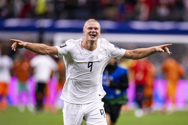 Erling Haaland  marcou 5 golos nos primeiros 3 jogos em Mundiais