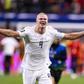 Erling Haaland  marcou 5 golos nos primeiros 3 jogos em Mundiais