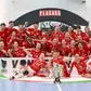 As encarnadas encerraram a época de 2025/26 com a conquista da Taça que juntaram ao título de campeãs. Foto Benfica