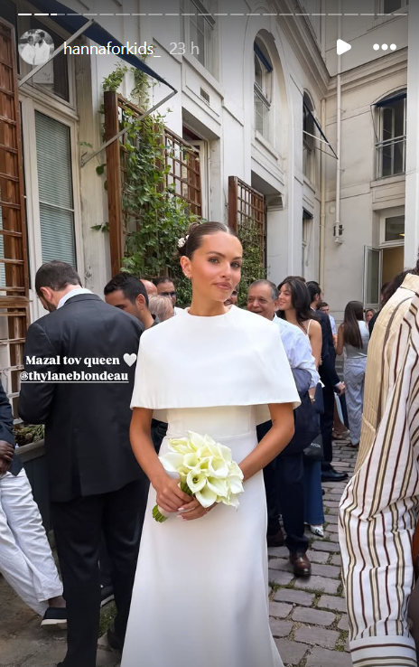 Thylane Blondeau casou-se em Paris - Foto: @hannaforkids/Instagram