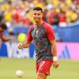 Cristiano Ronaldo no aquecimento por Portugal no Mundial 2026