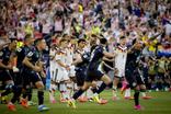 Jogadores do Paraguai a festejarem o apuramento contra a Alemanha