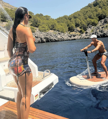 Cristiano Ronaldo e Georgina Rodríguez: férias, mas com glamour