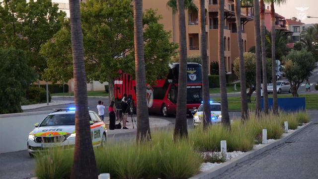 A chegada do Benfica ao Algarve