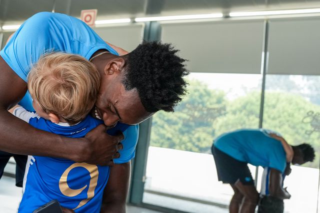 Criança celebrou golo de Samu e teve um dia inesquecível no Olival (fotogaleria)