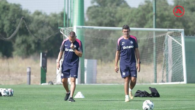 As imagens do treino do Sporting na véspera da Supertaça
