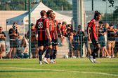 Jogadores do Nice a celebrar a vitória ao Sheffield United