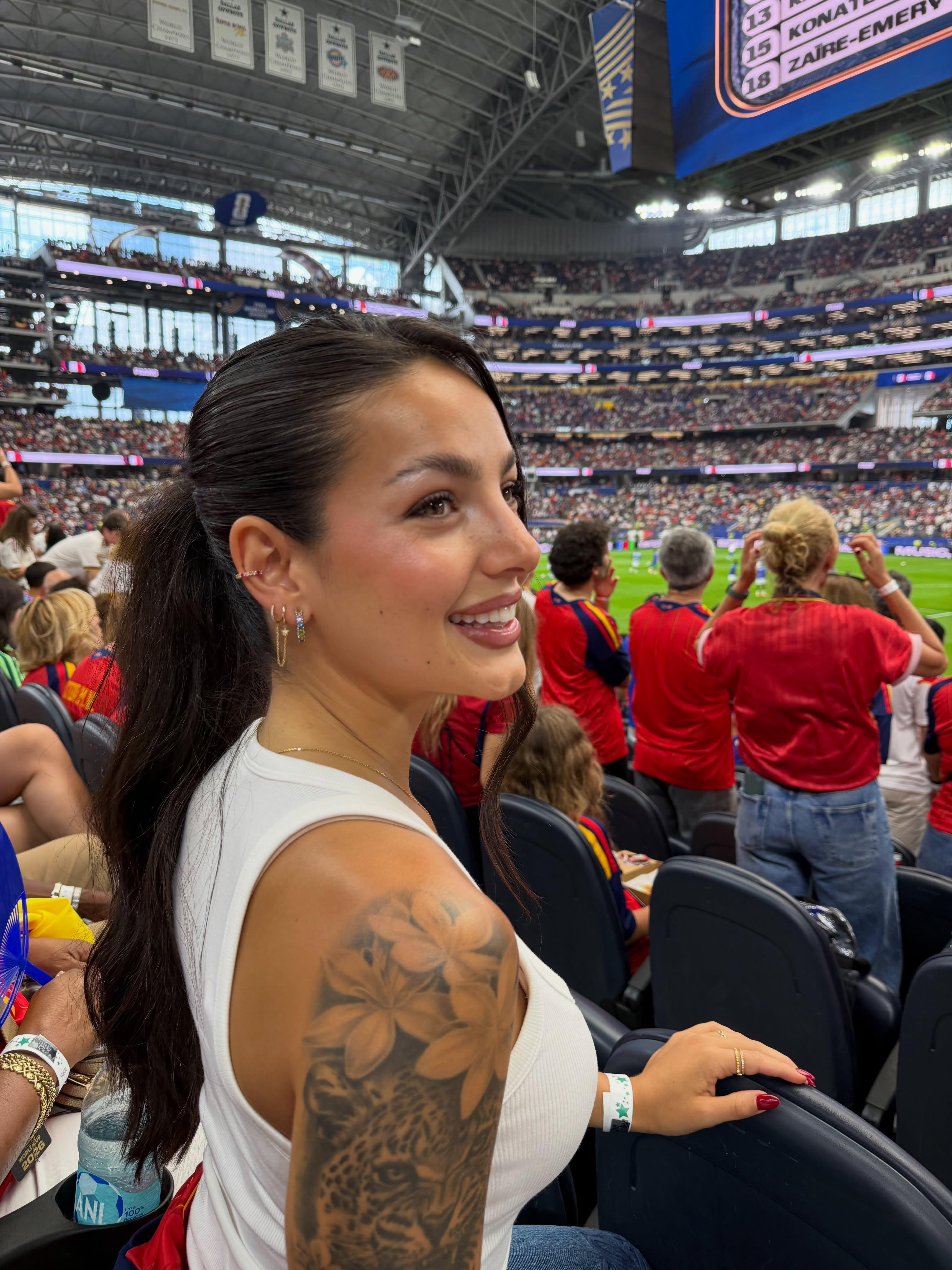 Ainhi García no Mundial (Foto: Ainhi García/Instagram)
