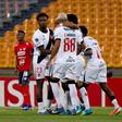 Festa dos jogadores do Vasco da Gama contra o Independiente Medellín
