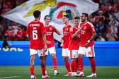 Festejos do Benfica frente ao St. Gallen