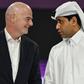 Gianni Infantino e Nasser Al-Khelaifi (IMAGO)