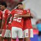 Clément Lenglet festeja golo marcado pelo Benfica (Foto: Miguel Nunes)