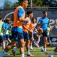 Plantel portista cumpriu novo treino no Olival — Foto: FC Porto