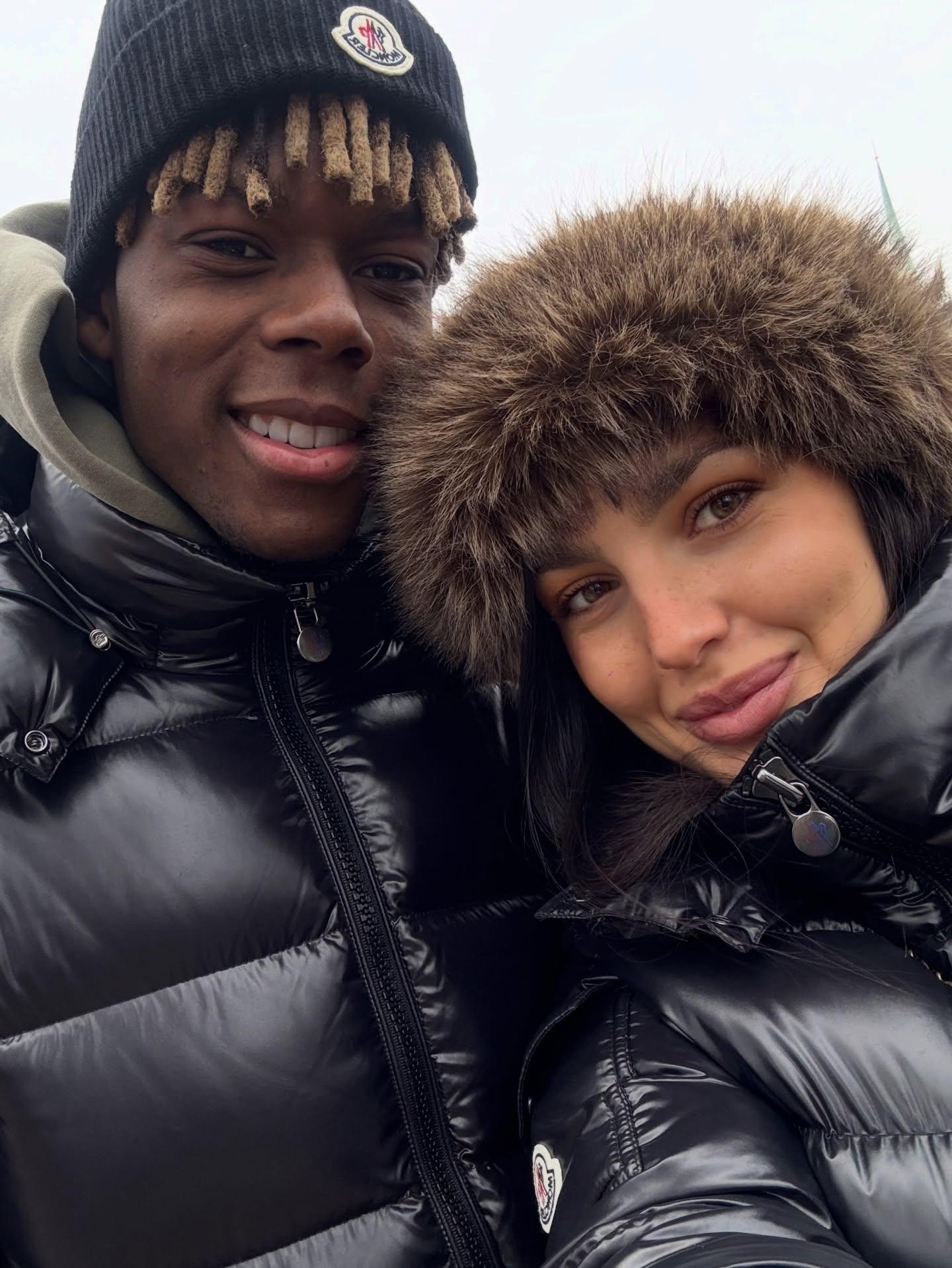 Ainhi García e Nico Williams (Foto: Ainhi García/Instagram)