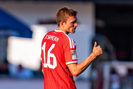 João Palhinha a jogar pelo Bayern na pré-época 2026/27