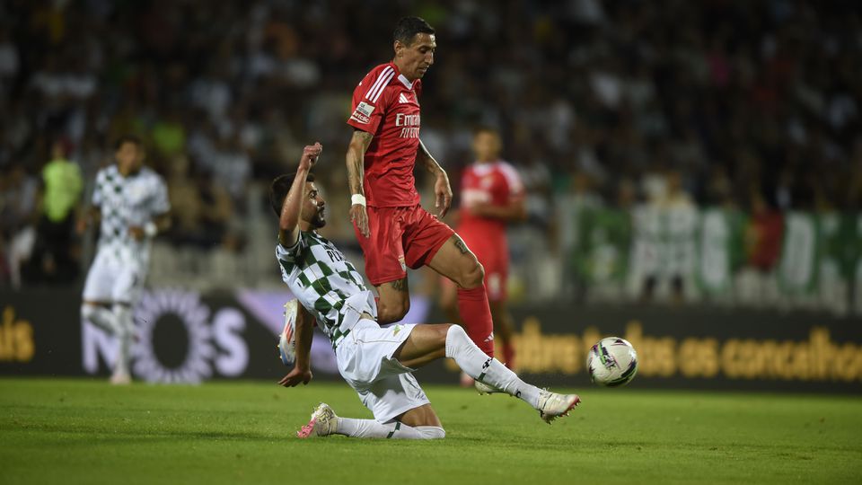 Benfica: Di María saiu com queixas no tornozelo direito