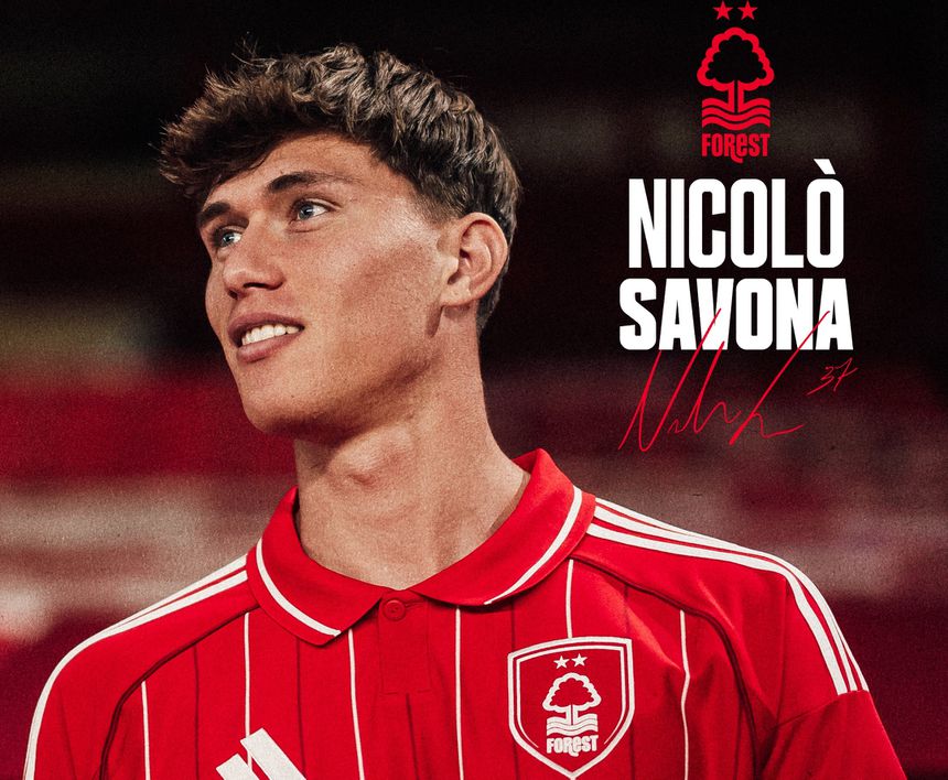 Nicolò Savona já é do Nottingham Forest (Foto: Nottingham Forest)