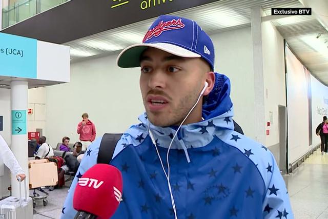 El Karouani já fala como jogador encarnado. Foto: BTV