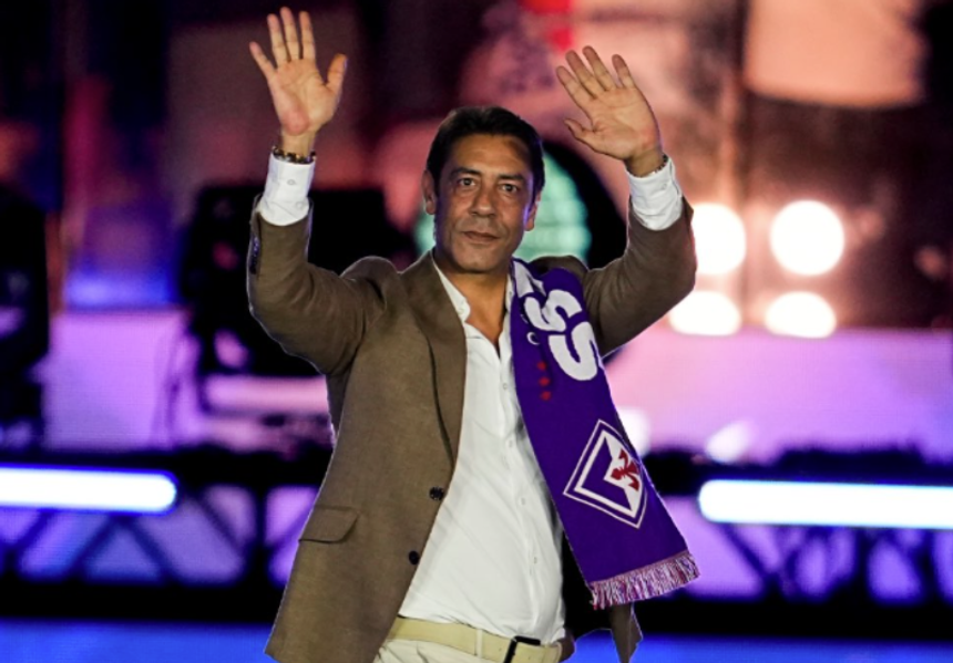 Rui Costa foi muito aplaudido - Foto: Fiorentina