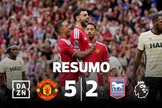 Espetéculo de Bruno Fernandes no regresso às vitórias do United (resumo)